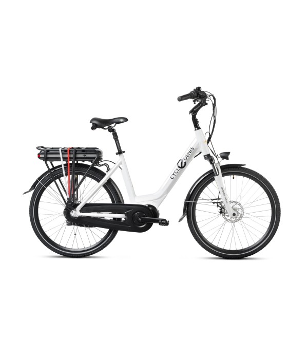 Vélo électrique à moteur pédalier AC-Emotion Deville 26 Blanc