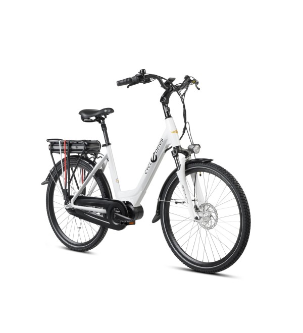 Vélo électrique à moteur pédalier AC-Emotion Deville 26 Blanc